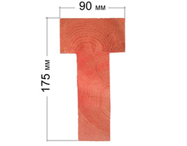 Тавровая балка 90*175 мм. Древкар